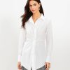 Clothing Loft | Twist Everyday Tunic Shirt White