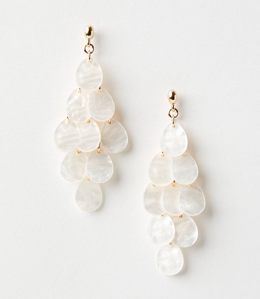 Accessories & Shoes Loft | Pearlized Chandelier Earrings Mother Of Pearl