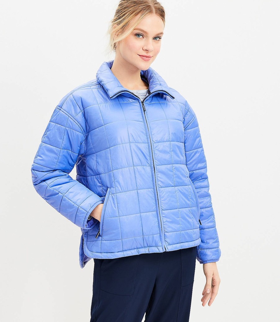 Clothing Loft | Lou & Grey Quilted Puffer Jacket Baja Blue