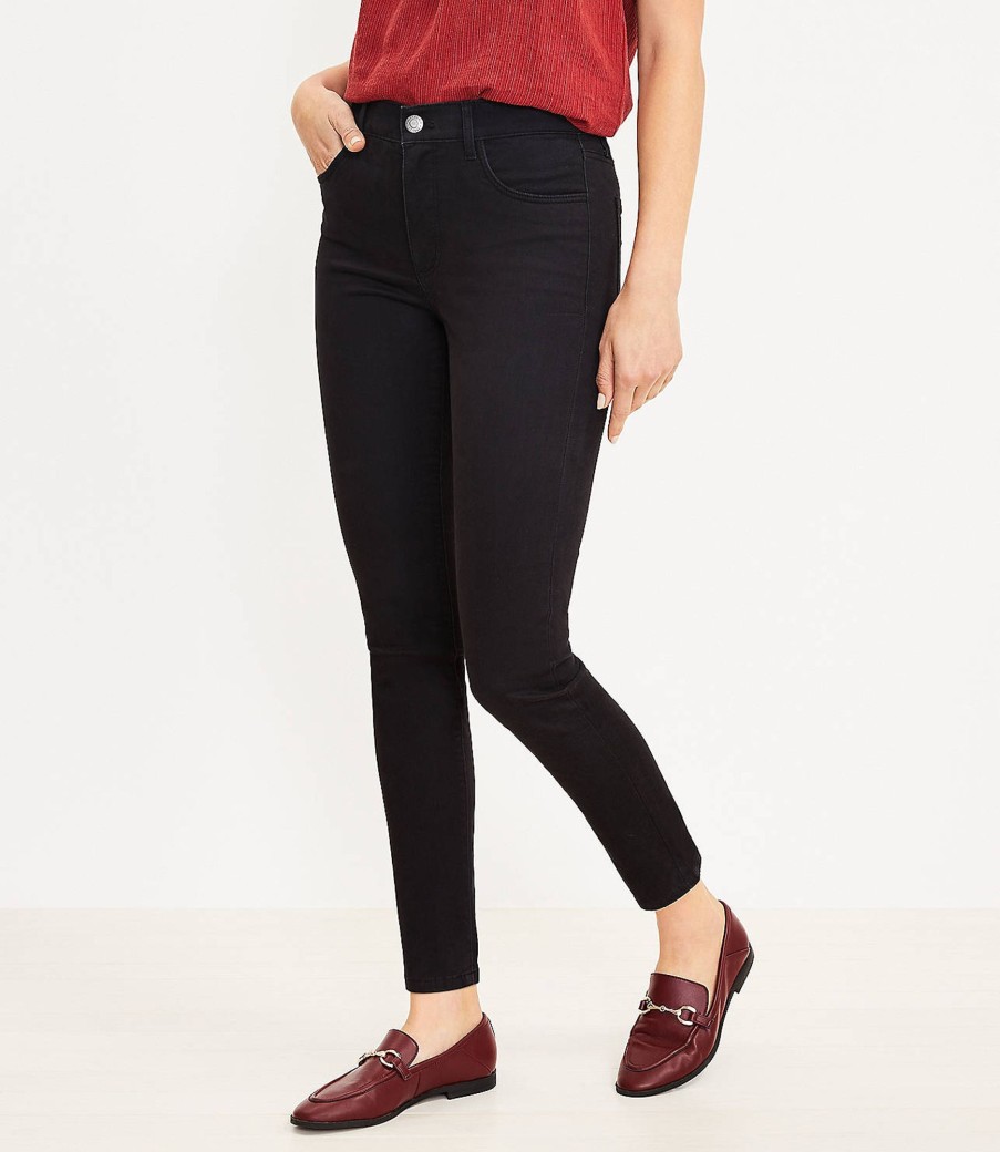 Clothing Loft | Five Pocket Skinny Pants In Sateen Black