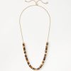 Accessories & Shoes Loft | Tortoiseshell Print Pull Tie Necklace Tortoise Shell Brown