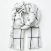 Clothing Loft | Plaid Reversible Scarf Light Grey Melange