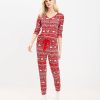 Clothing Loft | Fair Isle Pajama Set Tango Red