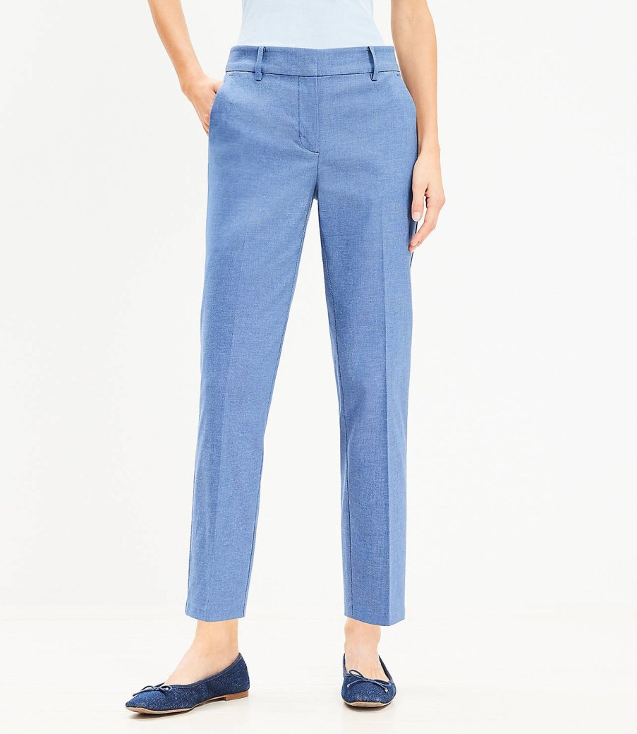 Clothing Loft | Riviera Slim Pants In Texture Blue Multi