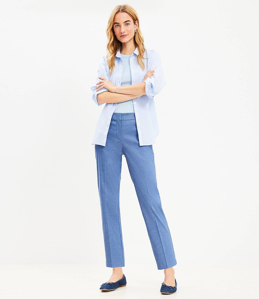 Clothing Loft | Riviera Slim Pants In Texture Blue Multi