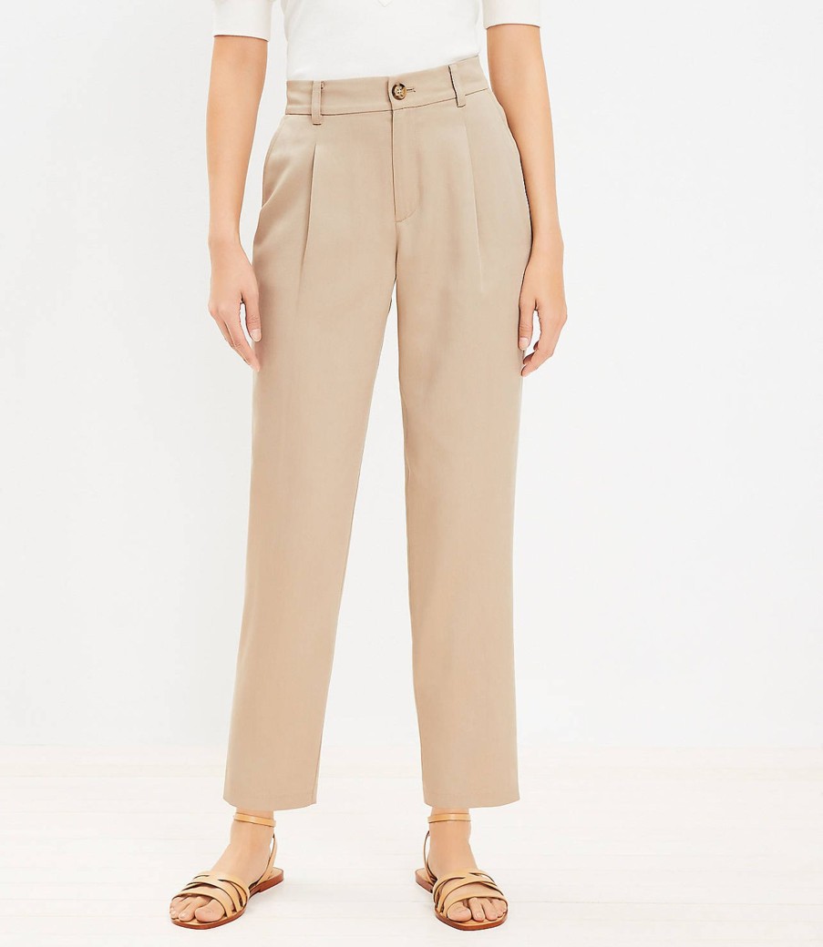 Clothing Loft | Emory Taper Pants Natural Tan