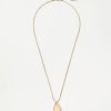 Accessories & Shoes Loft | Bean Pendant Necklace Goldtone