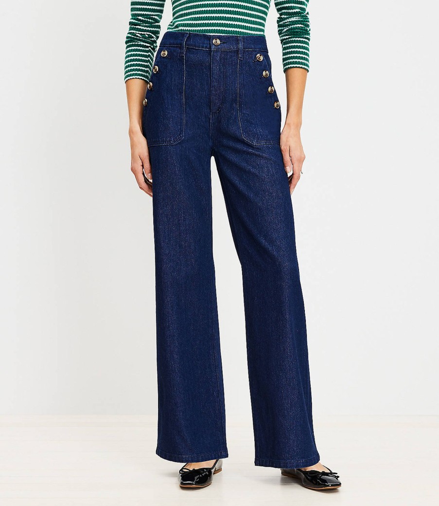 Clothing Loft | Mariner High Rise Wide Leg Jeans In Rinse Wash