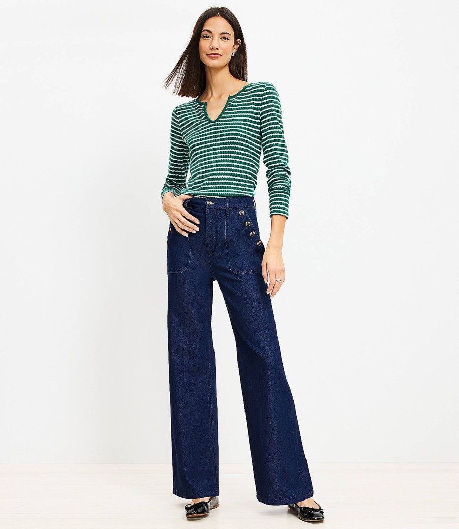 Clothing Loft | Mariner High Rise Wide Leg Jeans In Rinse Wash