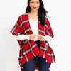 Accessories & Shoes Loft | Plaid Wrap Tango Red