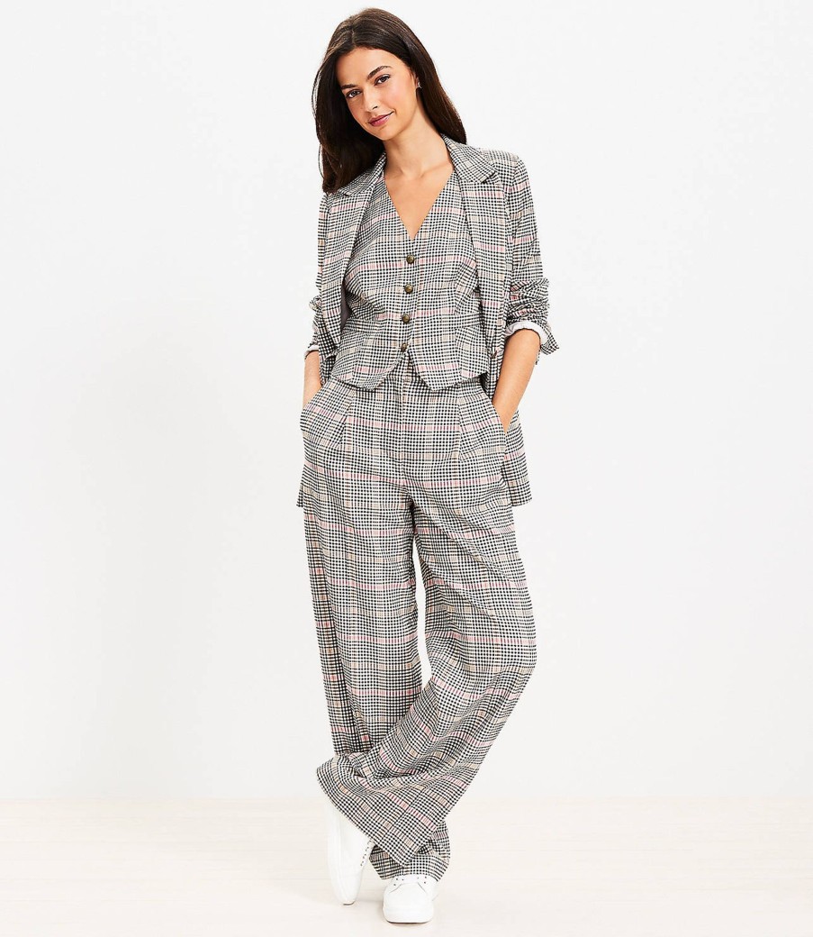 Clothing Loft | Plaid Modern Blazer Black