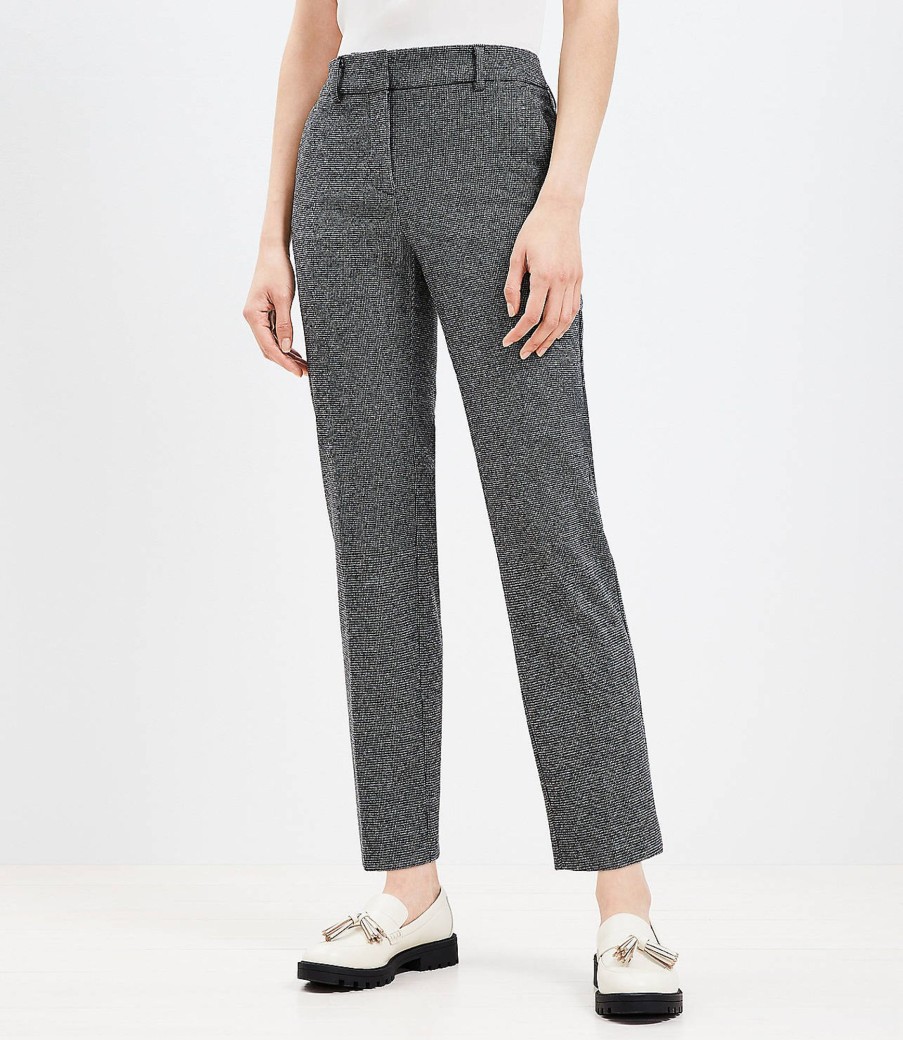 Clothing Loft | Riviera Slim Pants In Brushed Houndstooth Black/White Multi