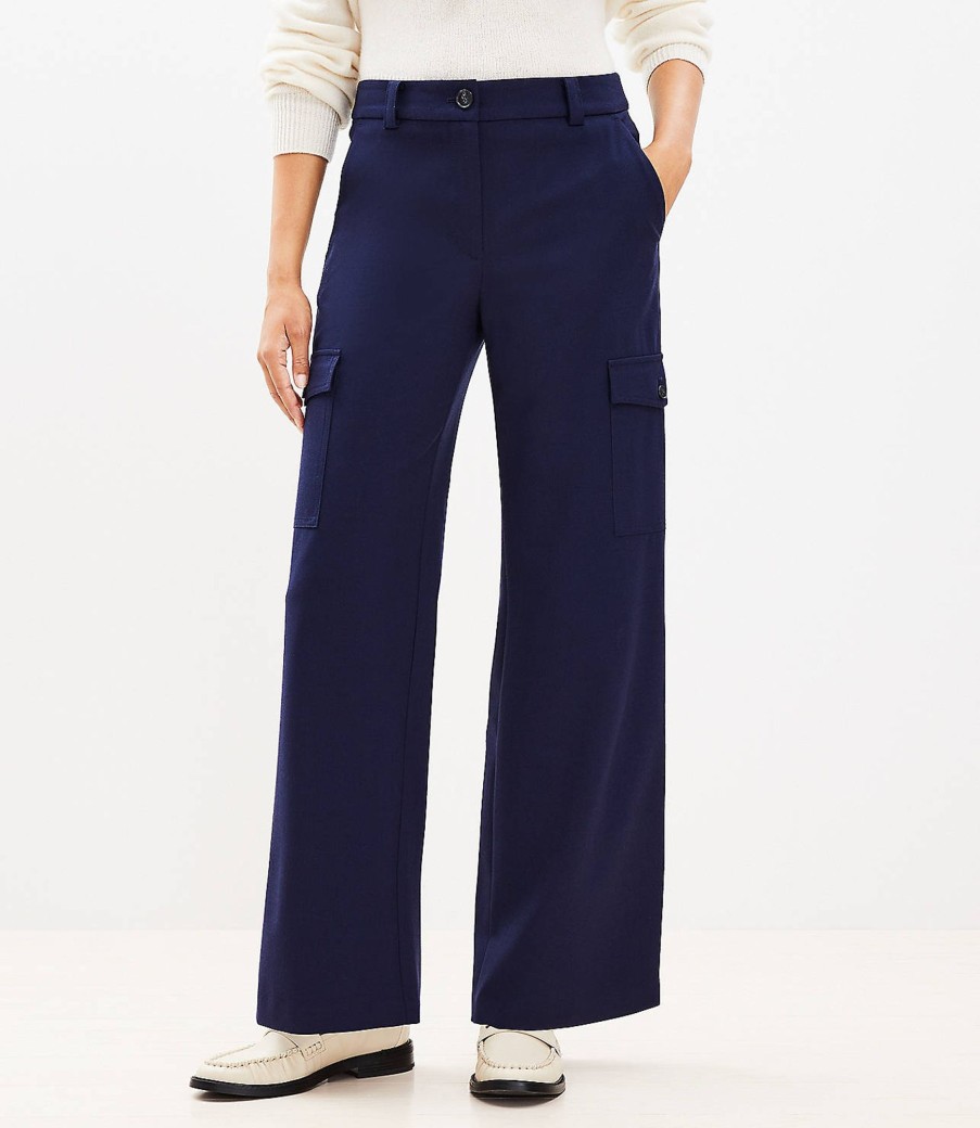 Clothing Loft | Cargo Straight Pants Deep Space Blue