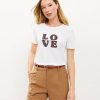 Clothing Loft | Love Everyday Crew Tee White