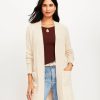 Clothing Loft | Ribbed Pocket Open Cardigan Beachside Khaki Heather