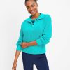 Clothing Loft | Lou & Grey Half Zip Sweater Dynasty Green