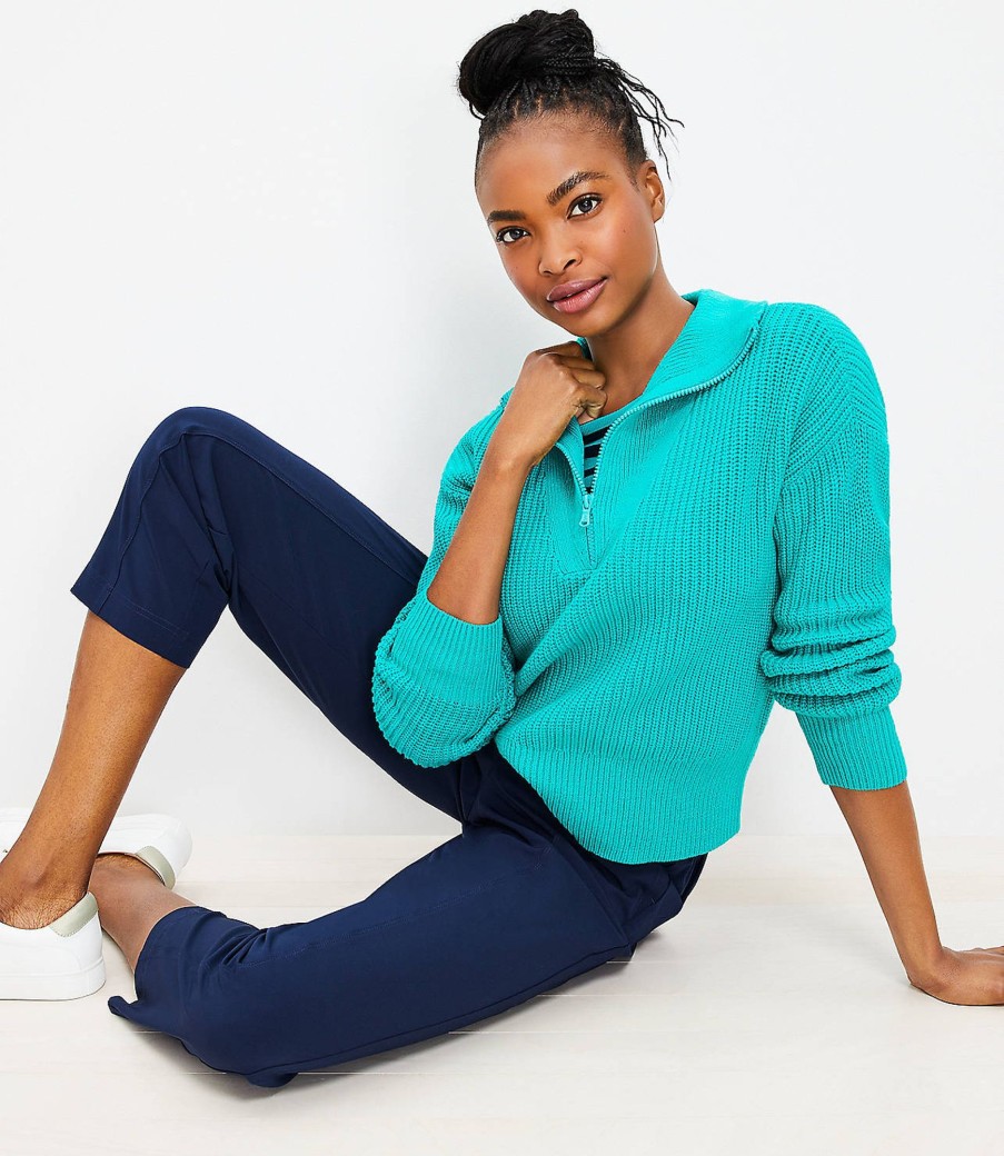 Clothing Loft | Lou & Grey Half Zip Sweater Dynasty Green