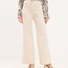 Clothing Loft | Palmer Wide Leg Pants In Corduroy Pearl