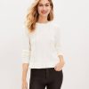 Clothing Loft | Bobble Ruffle Hem Sweater Whisper White