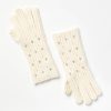 Accessories & Shoes Loft | Pearlized Sparkle Ribbed Gloves Pure Pearl