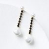 Accessories & Shoes Loft | Pearlized Linear Earrings Black