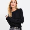 Clothing Loft | Wide Crew Neck Sweater Black