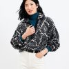 Clothing Loft | Fern Collared Cozy Sherpa Sweatshirt Black