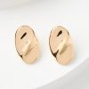 Accessories & Shoes Loft | Molded Oval Stud Earrings Goldtone