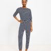 Clothing Loft | Striped Pajama Set Deep Space Blue