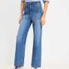 Clothing Loft | Curvy Mariner High Rise Wide Leg Jeans In Vivid Light Indigo Wash