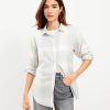 Clothing Loft | Plaid Flannel Everyday Tunic Shirt Whisper White