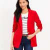 Clothing Loft | Emory Long Modern Blazer Tango Red