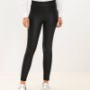 Clothing Loft | Houndstooth Coated Ponte Leggings Black Multi