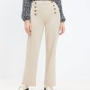 Clothing Loft | Curvy Mariner Wide Leg Pants In Twill Sandy Cove