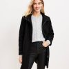 Clothing Loft | Curly Funnel Neck Coat Black