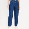 Clothing Loft | High Rise Barrel Jeans In Dark Wash