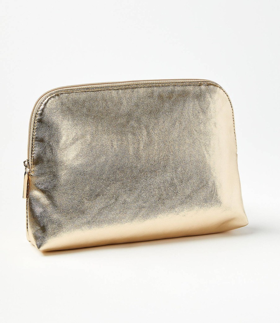 Accessories & Shoes Loft | Metallic Pouch Goldtone