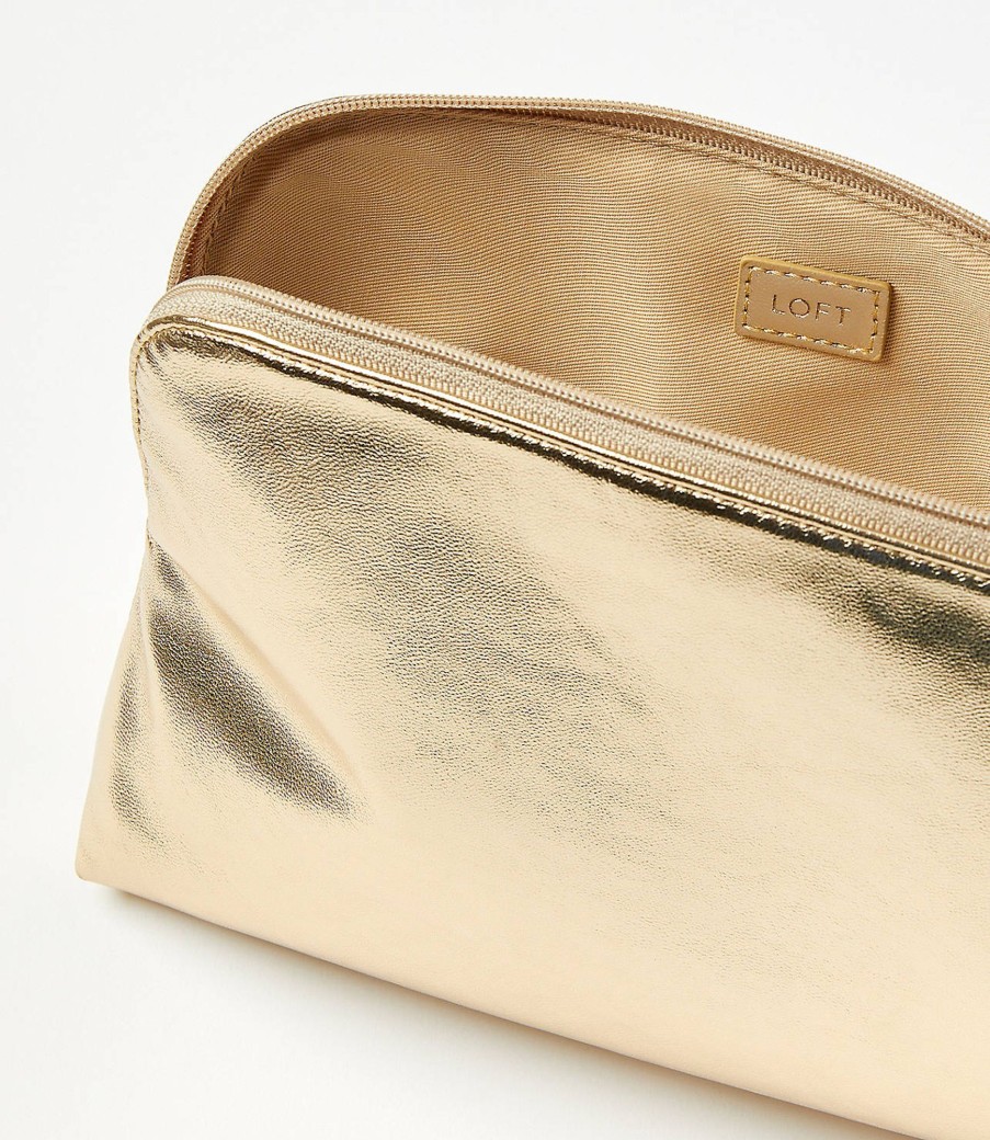 Accessories & Shoes Loft | Metallic Pouch Goldtone