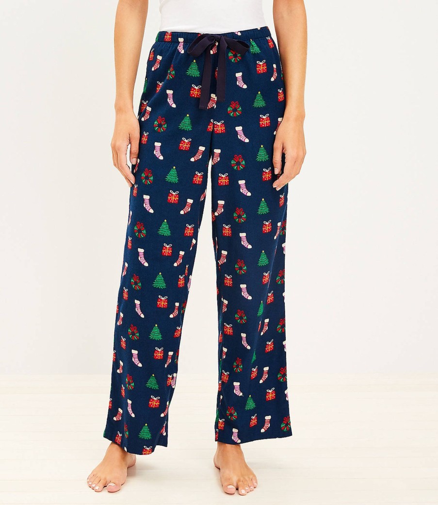 Clothing Loft | Festive Pajama Pants Deep Space Blue