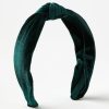 Accessories & Shoes Loft | Velvet Knot Headband Deep Spruce Green