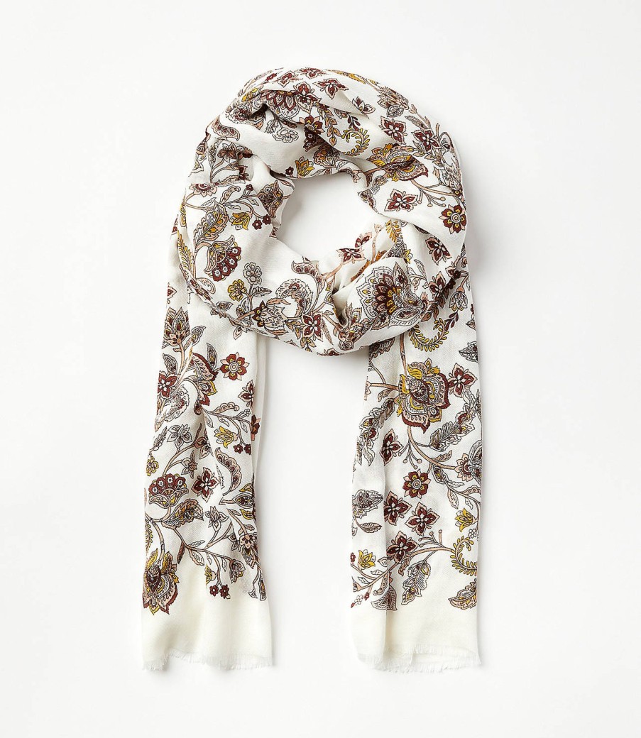 Accessories & Shoes Loft | Swirled Scarf Fuchsia Primrose