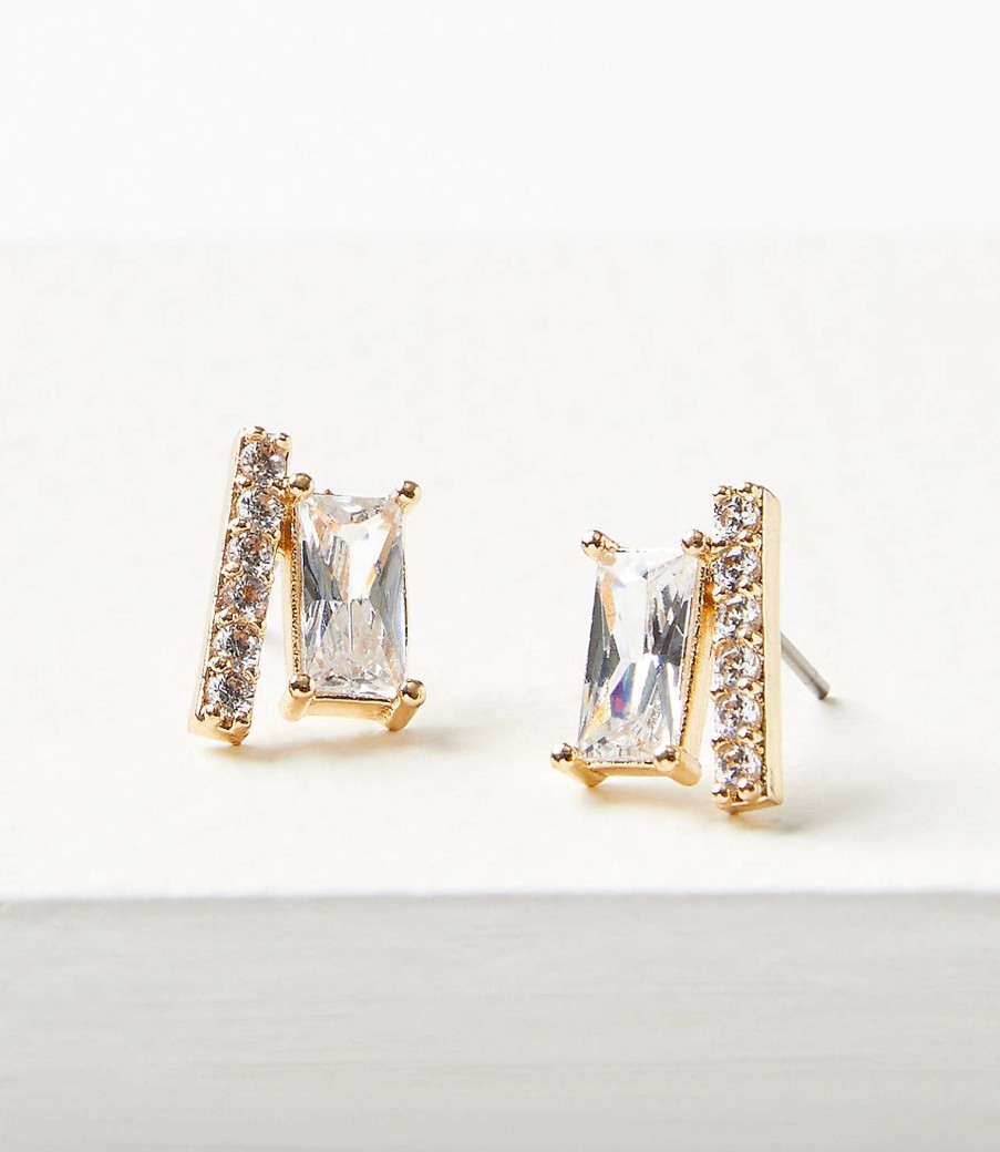 Accessories & Shoes Loft | Crystal Cluster Stud Earrings Clear