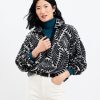 Clothing Loft | Fern Collared Cozy Sherpa Sweatshirt Black