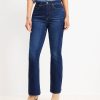 Clothing Loft | Tall Curvy Fresh Cut High Rise Slim Flare Jeans In Dark Wash