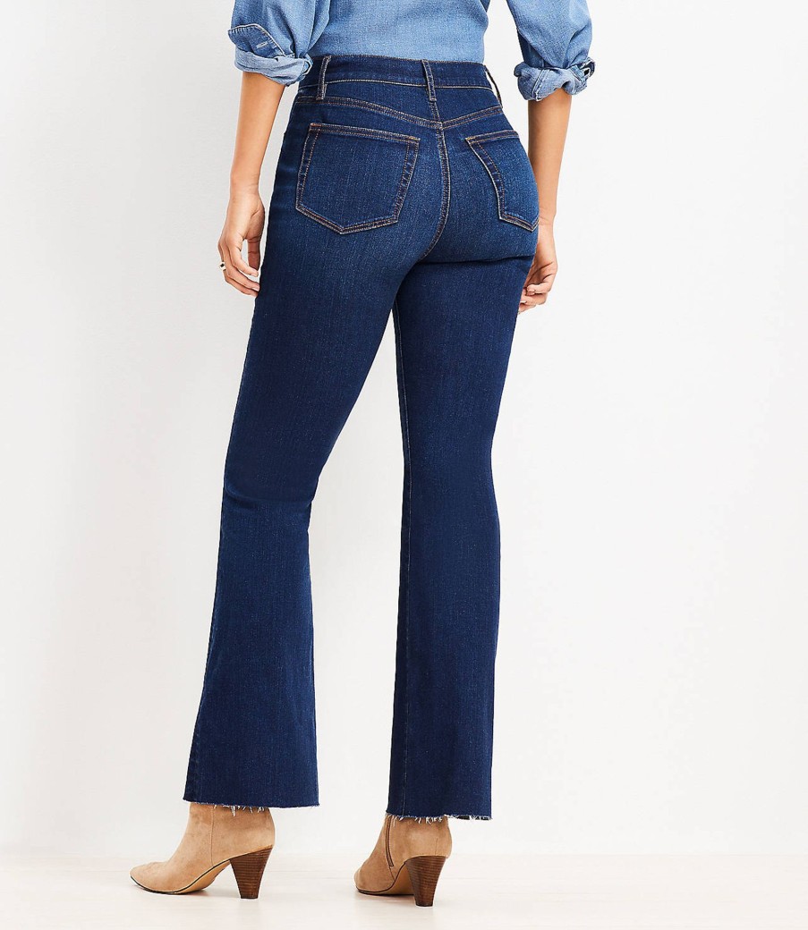 Clothing Loft | Tall Curvy Fresh Cut High Rise Slim Flare Jeans In Dark Wash