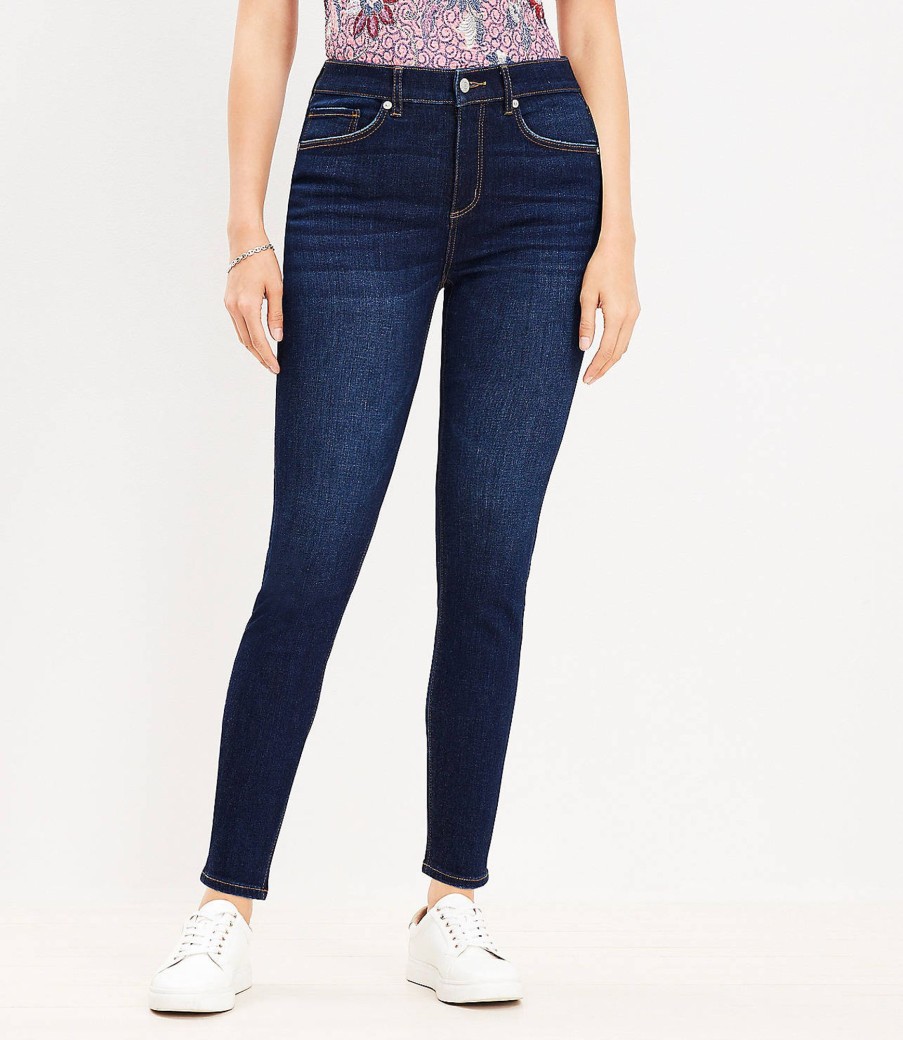 Clothing Loft | Tall Curvy Mid Rise Skinny Jeans In Vintage Dark Wash