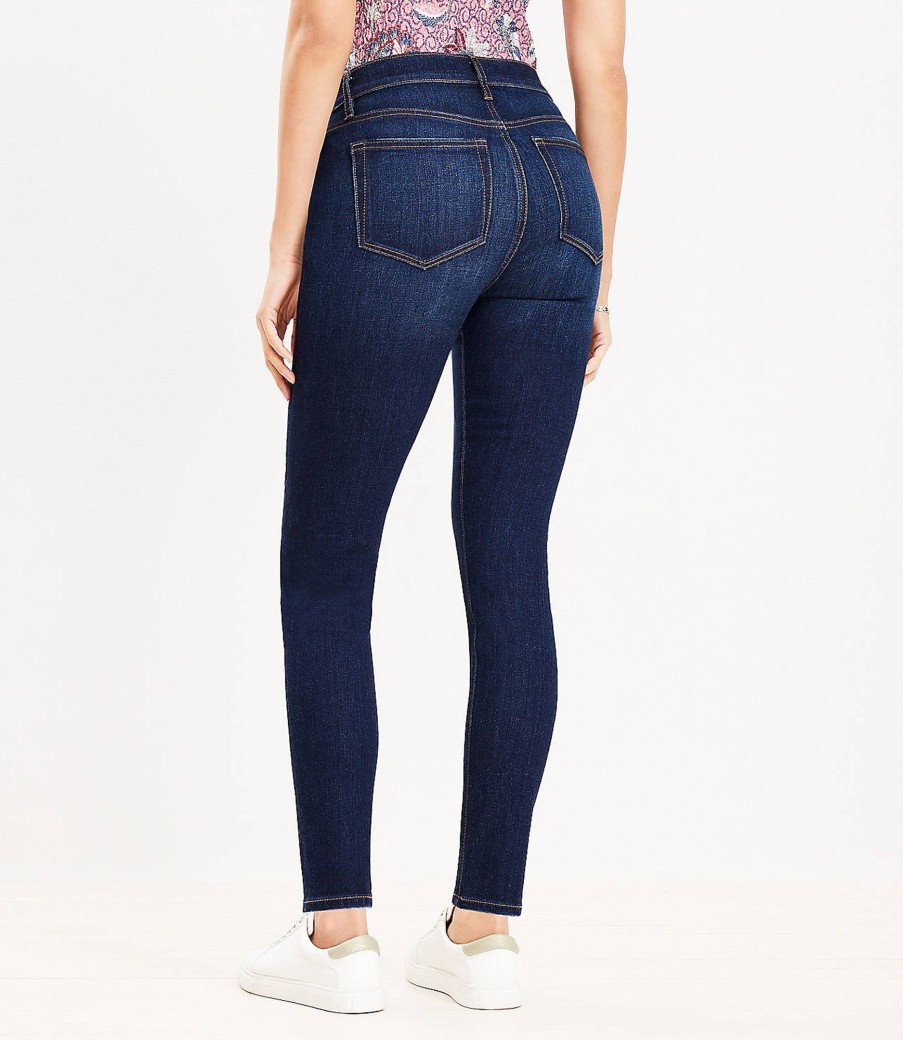 Clothing Loft | Tall Curvy Mid Rise Skinny Jeans In Vintage Dark Wash