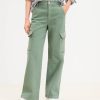 Clothing Loft | High Rise Wide Leg Utility Jeans In Mountain Rosemary