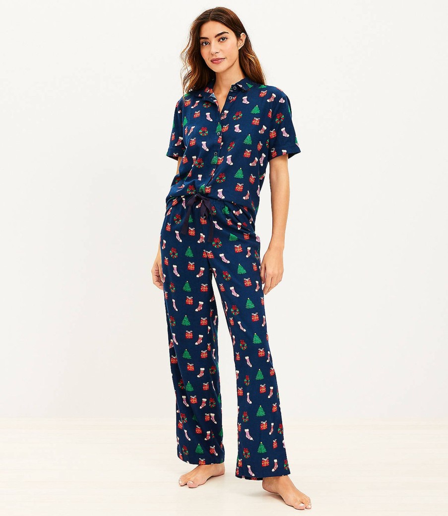 Clothing Loft | Festive Pajama Set Deep Space Blue