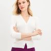 Clothing Loft | Ribbed V-Neck Cardigan Whisper White